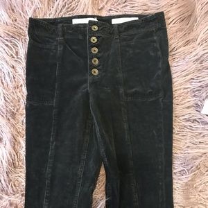 Anthropologie corduroy high waisted skinny pants